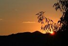 Photograph of a typical sunset from Theo's Hotel in Corfu