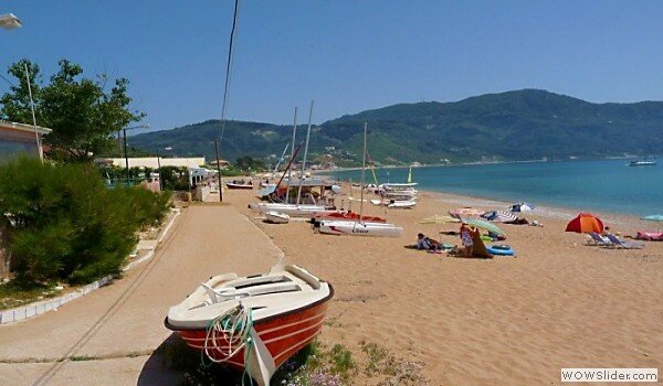 Hire boats on beach